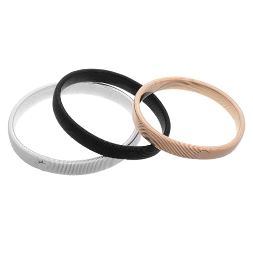 Beaupretty 4paare Metall Spring Bracelets Elastische Armreifen Für Sport Und Alltag Rutschfeste Stilvolle Armbänder Schwarz Silber Und Gold Langlebige Accessoires Für Besondere Anlässe von Beaupretty