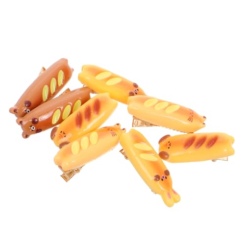 Beaupretty 4 Paar Lebensmittel Themen Haarklammern Niedliche Tier Haarclips für Weihnachten Vielseitige Seitenhaarklammern für Farbenfroher Haarschmuck von Beaupretty