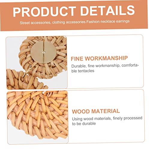 Beaupretty 4 Paare Filigrane Handgewebte Ohrringe Ethnische Ohrstecker Ohrschmuck für Damen Leicht Langlebig Vielseitig für Alltag und Festlichkeiten von Beaupretty