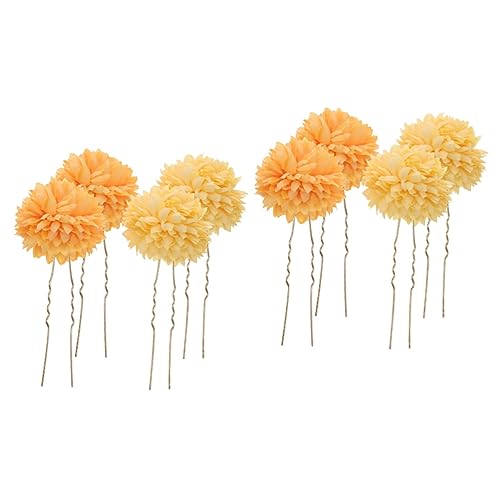 Beaupretty 4 Paare Haarnadel Kleine Blumenhaarspangen Hochzeitskopfschmuck Für Blumenhaarspangen Für Frauen Blumen-pin-up-brosche Haarknoten-clip Haarschmuck Kostüm Haarstock Braut Metall von Beaupretty