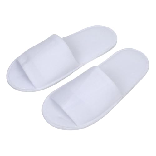 Beaupretty 4 Paare Herren Einweg Faltbare Reise Slipper Weiß Atmungsaktiv Leicht Hausschuhe Gästehotel Pantoffeln Schutz Rutschfest Komfortabel von Beaupretty