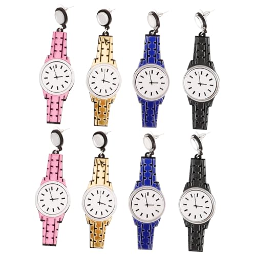 Beaupretty 4paare Uhrenförmige Ohrringe Aus Kunststoff Mit Baumelnden Uhrenanhängern Kreative Tropfenohrringe Für Frauen Als Und Dekoration Für Partys von Beaupretty