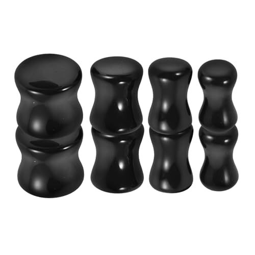 Beaupretty 4 Paare Obsidian Ohr Stretching Tunnel Ohrschmuck Körperpiercing Schmuck für Damen von Beaupretty