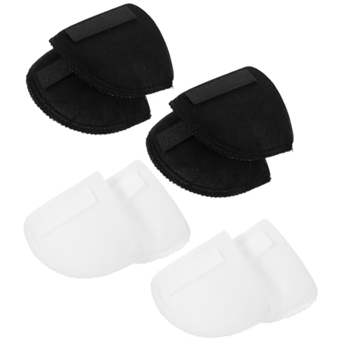 Beaupretty 4 Paare Schwamm Schulterpolster Damen Kleidung Schulterverstärker Pads Dünn Leicht Waschbar Wiederverwendbar für Hemden Anzüge Pullover Unsichtbar Geeignet für Runde und Niedrige von Beaupretty