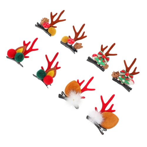 Beaupretty 4 Paare Weihnachts Haarspangen Rentiergeweih Haarclips Festliche Haarschmuck Bunte Weihnachtliche Geweih Haarnadeln für Damen Mädchen Party Family Christmas Beaupretty 4 Paare Weihnachts Haarspangen Rentiergeweih Haarclips Festliche Haarschmuck Bunte Weihnachtliche Geweih Haarnadeln für Damen Mädchen Party Family Christmas von Beaupretty