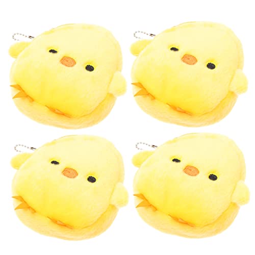 Beaupretty 4 STÜCKE Kleines Gelbes Hühner Münzgeldbörse Lustige Tasche für Ostern Schlüssel und Kleingeld Süßer Küken Geldbeutel für Party und Reisen Zufällige Farbe Zufällige Farbe von Beaupretty