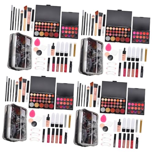 Beaupretty 4 Sätze Schminkset für Damen All-in-One-Make-up-Kits Damen Accessoires Make-up-Taschen Kosmetiktasche Kosmetik-Kit Mehrzweck-Make-up-Set Haupt Lieferungen einstellen Schminkkasten von Beaupretty