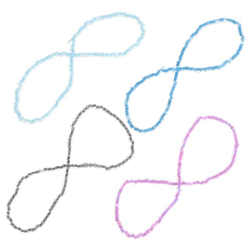 Beaupretty 4 Stck Teiliges Leuchtende Perlen Fußkettchen für Damen Hautfreundlich Langlebig Modisch Einzigartiges Design Eleganter Schmuck für Strand und Alltag von Beaupretty