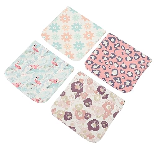 Beaupretty 4stücke Teiliges Kleine Pu Kosmetiktasche Für Damen Tragbare Mini-Make-up-Tasche Für Lippenstift Schmuck Und Für Schule Und Alltag von Beaupretty