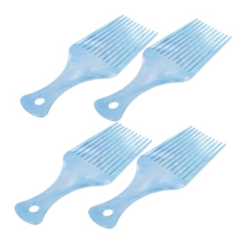 Beaupretty 4 Stück Breitgezahnter Haarkamm für Herren Kunststoff Haarkamm Grobzinkig Locken Styling Kamm für Slicked Back Frisuren Robustes Zubehör für Professionelles Haarstyling von Beaupretty
