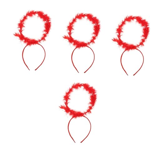 Beaupretty 4 Stück Engel Stirnband Engelskostüm Für Erwachsene Engel-cosplay Engel Haarband Gefallener Engel-stirnband Winkelhaarreifen Engel Kostüm Dämon Haarschmuck Künstliche Feder von Beaupretty