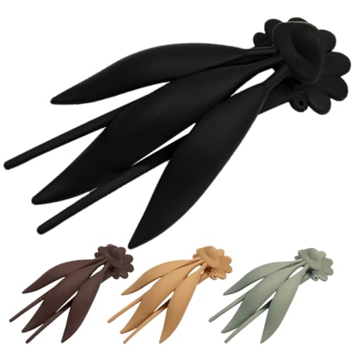 Beaupretty 4 Stück Haar Klammern Haarklemme Flacher Krallenclip Mädchen Haarspange Flacher Klauenclip Haarschmuck Für Frauen Haarspange Für Mädchen Tiara Abs Gefrostet Fräulein Haarklammer von Beaupretty