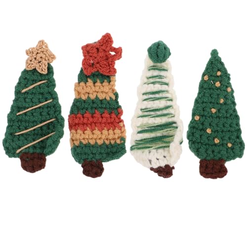 Beaupretty 4stücke Weihnachtsbaum Haarclips Strickmuster Haarspangen Für Mädchen Und Frauen Niedliche Weihnachts Haarschmuck Accessoires Für Feste Und Feiertage Rote Und Grüne Farben von Beaupretty