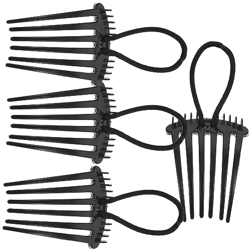 Beaupretty 4 Stück Damen-haarseitenkamm Haarkamm Für Mädchen Elastischer Haarkamm Kopfbedeckungen Für Frauen Haarkamm Aus Kunststoff Haarschmuck Für Mädchen Einfach Fräulein Stirnband Plastik von Beaupretty