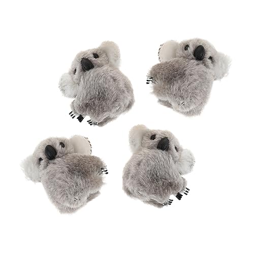 Beaupretty 4 Stück Koala-plüschhaar Plüsch Haarspange Haarspangen Für Mädchen Tier Koala-haarspange Diademe Für Mädchen Süße Kleinkind-haarnadel Baby Lammwolle Brosche Kleines Mädchen von Beaupretty