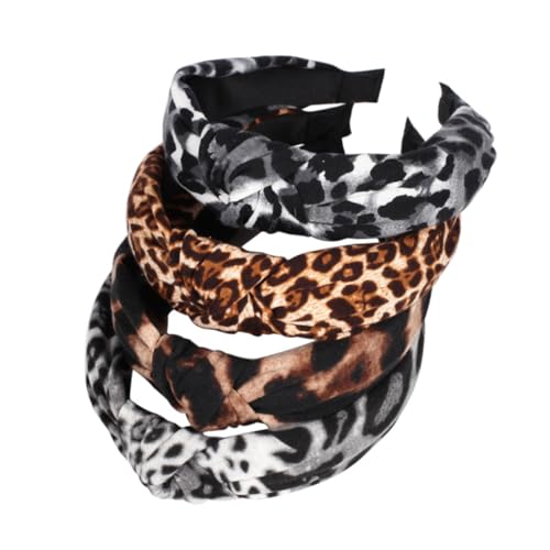 Beaupretty 4 Stück Leopardenmuster Haarband für Damen Chic Headdress Knoten Stirnbänder für Modebewusste für Freundinnen Beaupretty 4 Stück Leopardenmuster Haarband für Damen Chic Headdress Knoten Stirnbänder für Modebewusste für Freundinnen von Beaupretty