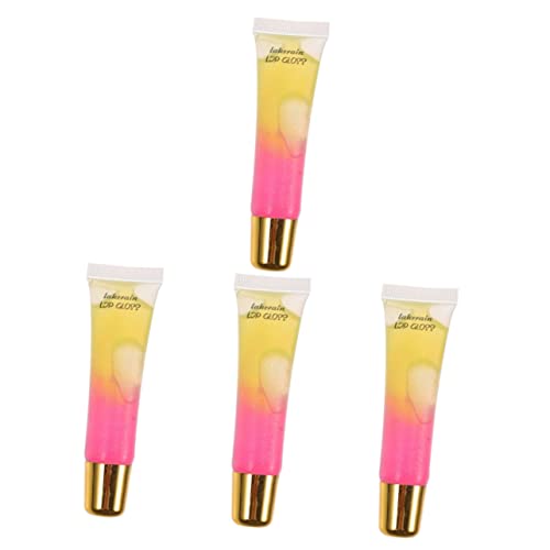 Beaupretty 4 Stück Lipgloss Schönheitswerkzeuge für Frauen Lippenöl feuchtigkeitsspendend Lippenöle Mädchen einstellen Schlauch Vitamin E von Beaupretty