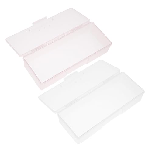 Beaupretty 4 Stück Nail Brush Storage Case Maniküre Aufbewahrungsbox Nagelwerkzeug Organizer Kompakt Leicht mit Fächern für Nagelbürsten Nagelzubehör für Zuhause und Unterwegs von Beaupretty