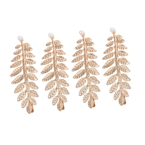 Beaupretty 4 Stück Perlen Haarspangen mit Design Sicherer Langlebige Haarnadeln für Damen Vintage Brautschmuck Vielseitige Haarklammern für Hochzeiten Partys und Formelle Anlässe von Beaupretty