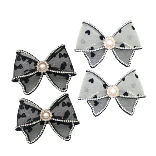 Beaupretty 4 Stück Schuhcharms mit Schleifen für Damen Abnehmbare Rhinestone Dekoration für Schuhaccessoires für Verschiedene Schuharten von Beaupretty
