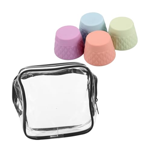 Beaupretty 4 Stück Silikoncremeflasche Behälter für Handcremes Behälter in Reisegröße für Cremes Sahnebehälter Lotionbehälter in Reisegröße Musterflasche herstellen Kieselgel von Beaupretty