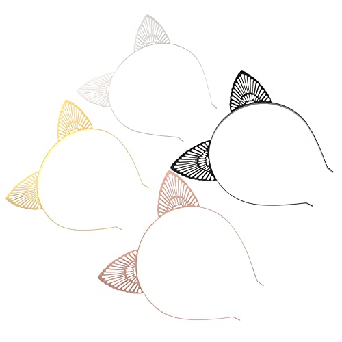 Beaupretty 4 Stück Stirnband mit Katzenohren Tieres Ohrhaarband Kopfbedeckungen aus Metall schickes Haarband Cosplay-Kopfbedeckung Tierkostümset Kopfbedeckung mit Katzenohren Haarband Beaupretty 4 Stück Stirnband mit Katzenohren Tieres Ohrhaarband Kopfbedeckungen aus Metall schickes Haarband Cosplay-Kopfbedeckung Tierkostümset Kopfbedeckung mit Katzenohren Haarband von Beaupretty