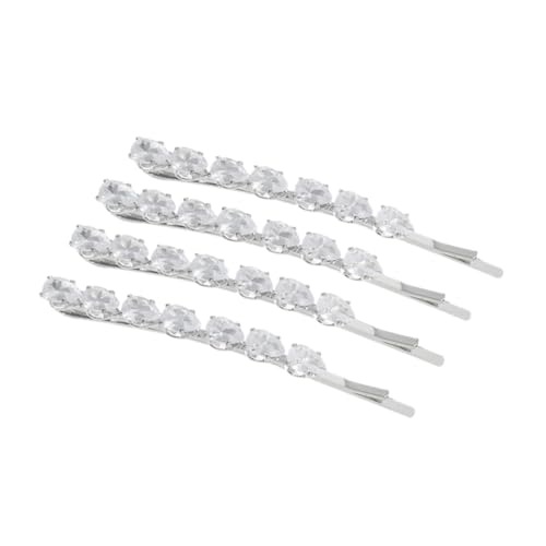 Beaupretty 4 Stück Strass Haarklammern Metall Haarspangen mit Funkelnden Kristallen Haarschmuck Clips für Frauen und Mädchen Geeignet für Hochzeit Alltag und Festliche Anlässe von Beaupretty