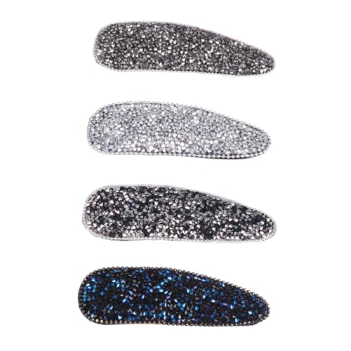 Beaupretty 4 Stück Strass Haarspangen für Damen Einfacher Haarklammer Stil für Hochzeiten Partys und Alltag Langlebiges Material für Langanhaltenden Gebrauch von Beaupretty