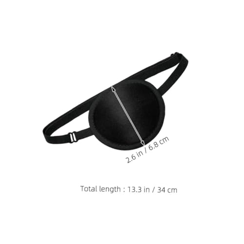 Beaupretty 4 Stück Teiliges Augenpflaster Verstellbar mit Elastischem Band Gepolstertes Schwarzes Piraten Augenklappe Atmungsaktives Occlusion Patch zur Sehtherapie Schulgebrauch Robust und von Beaupretty