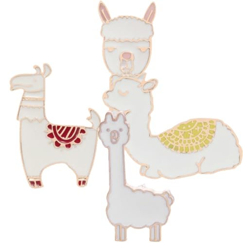 Beaupretty 4 Stück Teiliges Broschen Handgefertigt Kreative Tier Anstecknadeln Bunte Schalring Clips Modische Schmuck Pins für Kleidung Taschen Mützen Stilvolle Vintage Broschen von Beaupretty