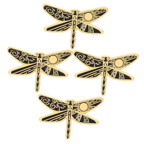 Beaupretty 4 Stück Teiliges Cartoon Libellen Broschen aus Langlebiger Legierung und Mond Designs Leichte Tier Anstecknadeln für Westliche Anzüge und Kleidung Kreatives von Beaupretty