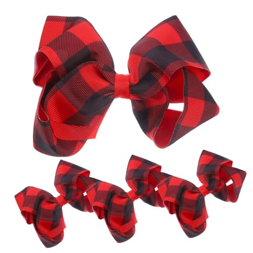 Beaupretty 4 Stück Teiliges Haarspangen mit Karierten Schleifen Leichte Haarklammern für Damen Langlebige und Haarclips Festliche Weihnachts Haaraccessoires für Besondere Anlässe und Alltag von Beaupretty