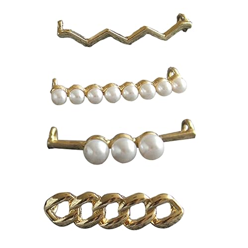 Beaupretty 4 Stück Teiliges Kreative Perlenschuhclips Legierung Schuhdekoration für Damen Langlebig und Leicht für Alltag Hochzeit und Besondere Anlässe von Beaupretty