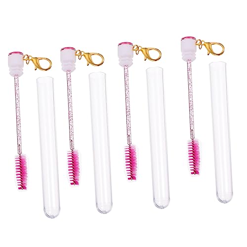 Beaupretty 4 Stück Teiliges Kreative Wimpern Mascara Röhrchen für Eyelash Makeup Tragbar und Leicht für Reisen Anfänger und Make Up Profis mit Praktischen Bürsten von Beaupretty