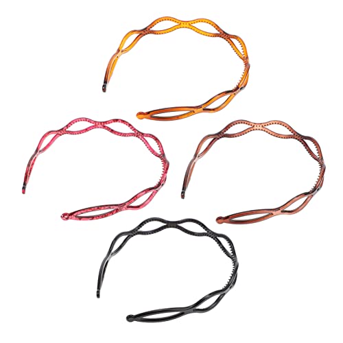 Beaupretty 4 Stück Teiliges Modische Hollowed Stirnbänder für Mädchen Atmungsaktive Stylische Netz Haarbänder Vielseitig Verwendbar für Waschen Make Up und Sport im Alltag von Beaupretty