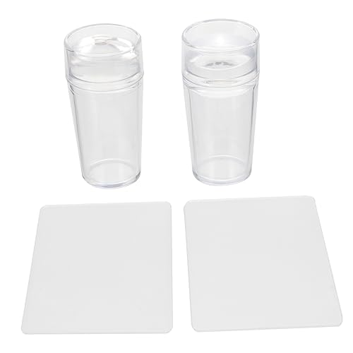 Beaupretty 4 Stück Teiliges Nail Stamp Plate Transparentes DIY Nagel Stempel Templates Nail Art Schablonen für Nagelgestaltung zu Hause und Professionelle Maniküre von Beaupretty