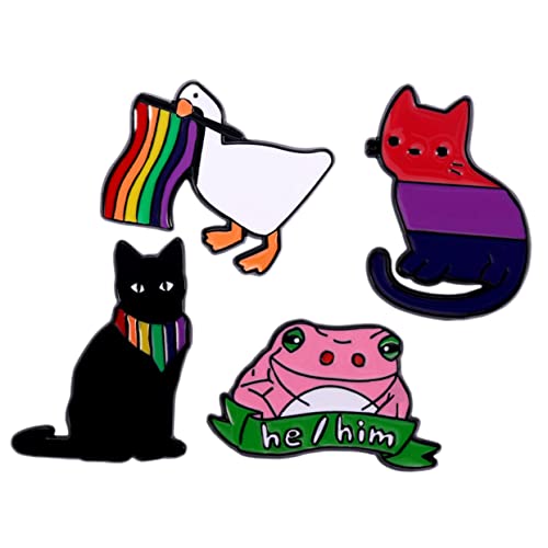 Beaupretty 4 Stück Teiliges Niedliche Tierbroschen Leichte Cartoon Anstecknadeln als Kleidung Accessoires Sicherer Pinverschluss für Rucksäcke Jacken Taschen und Hüte von Beaupretty