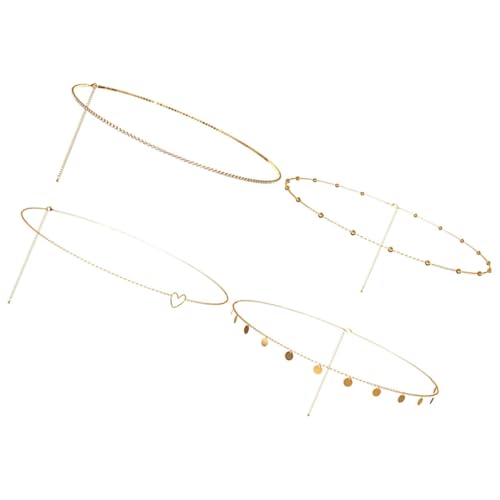 Beaupretty 4 Stück Teiliges Set Frauen Bauchketten Verstellbare Körperkette für Strandpartys Schmuckaccessoires für Boho Look für Kleider und Shorts von Beaupretty