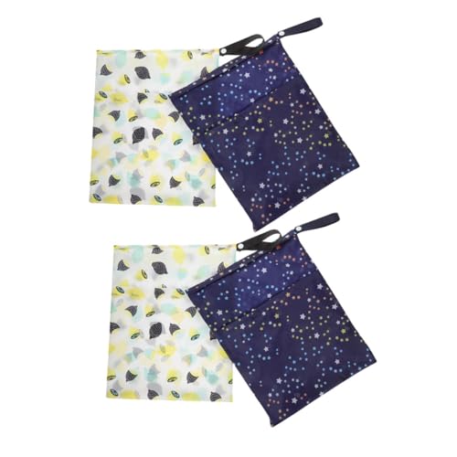 Beaupretty 4 Stück Teiliges wasserdichte Wet Dry Bags Wiederverwendbar für Windeln Reise Schwimmen Yoga Strand Pool Feucht und Trockenbeutel Multifunktional für Wickeltasche und Aufbewahrung von Beaupretty
