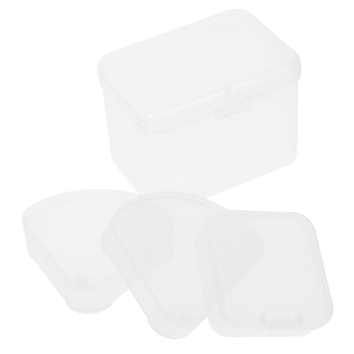 Beaupretty 4 Stück Transparente Kosmetik Schwamm Aufbewahrungsbox Tragbarer Make Up Schwamm Behälter aus Robustem Kunststoff Praktischer Puderquaste Organizer für Reisen und Zuhause von Beaupretty