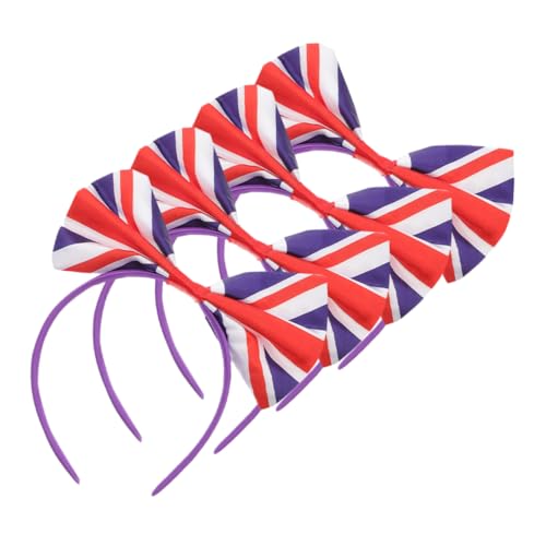 Beaupretty 4stücke Stirnbänder Mit Uk Flagge Haarband Für Damen Mädchen Party Sport Cosplay Wettbewerb Accessoires Kopfbedeckung von Beaupretty