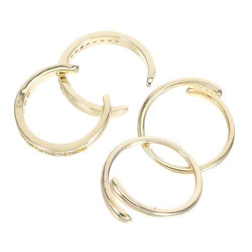 Beaupretty 4 Stück Verstellbare Offene Fußringe für Damen mit Funkelnden Strasssteinen Hautfreundlich Leicht und Poliert Sommerliches Barfuß-schmuck-set für Strand und Alltag von Beaupretty