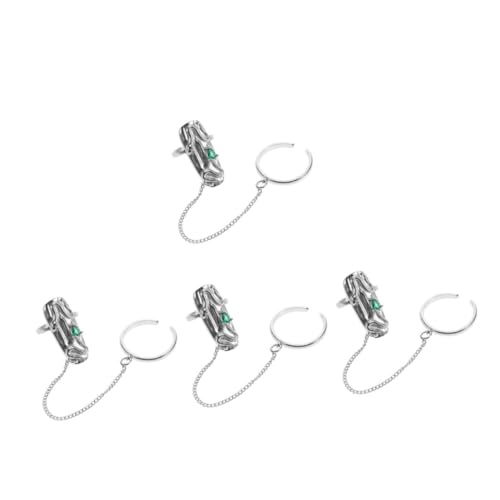 Beaupretty 4 Stück Vintage Ring für Damen Einzigartiger Fingertip Nagelring Hochwertigem Stilvolles Accessoire für Besondere Anlässe Tägliche für Frauen von Beaupretty