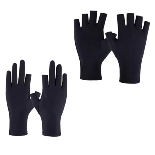 Beaupretty 4 Stück dünne Damenhandschuhe Hand-Spa Punk-Handschuhe Gebrauchshandschuhe halbfinger handschuhe womens gloves Handschuhe befreien Schutzhandschuhe Hochelastischer Spandex Black von Beaupretty