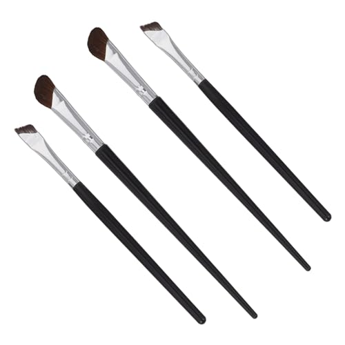 Beaupretty 4 Teiliges Augen Make Up Pinselset mit Abgeschrägtem Eyeliner und Augenbrauenpinsel Spitze für Präzises Konturieren und Verblenden Langlebig und Hautfreundlich Vielseitig für von Beaupretty