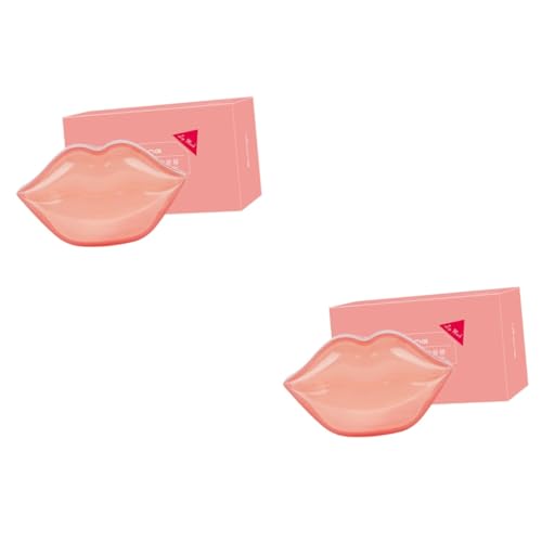 Beaupretty 40 Stk Lippenmaske Gel-Lippenpad Lippenmembran feuchtigkeitsspendendes Lippenpad gesichtsmaske pflegenden Lippenschutz Lippenpflegezubehör Kristall Patch Gel-Pad Rosa von Beaupretty