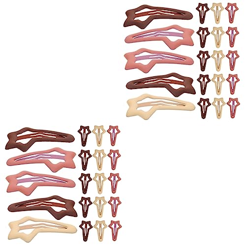 Beaupretty 40 Stk Hohle Haarspange Haarschmuck Haarspangen Für Mädchen 8-12 Haarschmuck Für Mädchen 4-6 Klauenclips Für Dickes Haar Kinderhaare Matte Haarspangen Knopf Wild Harz Kleinkind von Beaupretty