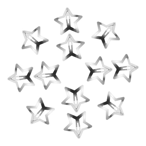 Beaupretty 40 Stück Kawaii Haarklammern für Mädchen Teiliges aus Stabilen Silbernen Stern Haarclips Haaraccessoire für Schule Zuhause und Partys Einfach zu Verwenden und Langlebig von Beaupretty