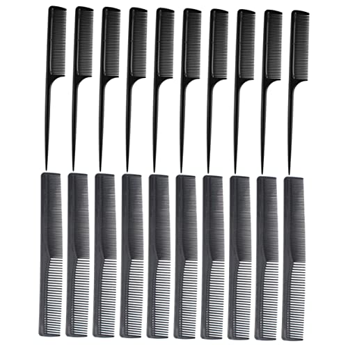 Beaupretty 40 Stück Teiliges Haarschneidekamm Set Spitze Friseur Kämme und Grobe Zahnkämme Langlebiges Haarstyling Zubehör für Männer und Frauen Schwarz Leicht und Praktisch von Beaupretty