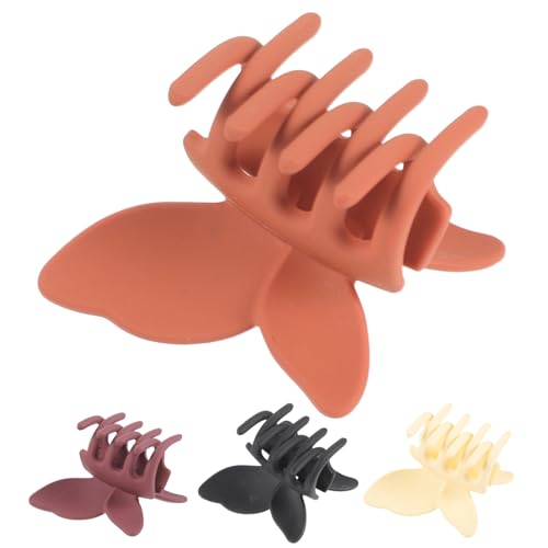 Beaupretty 4 Stück Schmetterlings Haarclips Mittlere Krallenclips für Dickes Haar Matte Haarklammer für Damen Haar Styling Zubehör von Beaupretty